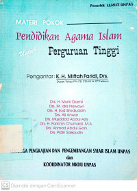 Materi Pokok Pendidikan Agama Islam untuk Perguruan Tinggi