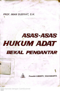 Asas-Asas Hukum Adat Bekal Pengantar