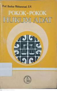 Image of Pokok-pokok Hukum Adat