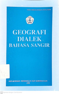 Geografi Dialek : Bahasa Sangir