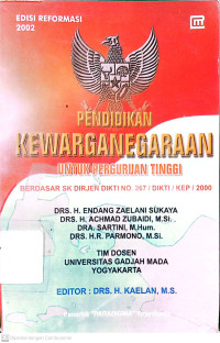 Pendidikan Kewarganegaraan : Untuk Perguruan Tinggi