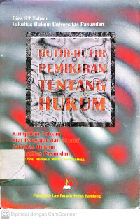 Butir-Butir Pemikiran Tentang Hukum