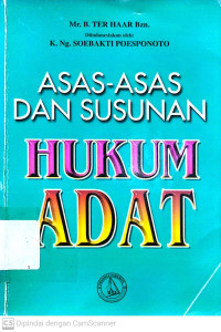 Asas-Asas dan Susunan Hukum Adat