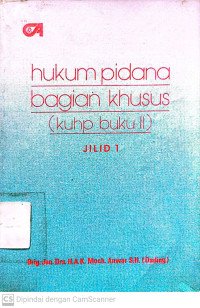 Hukum Pidana Bagian Khusus