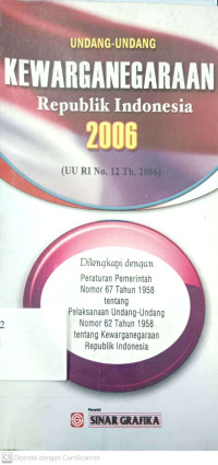 Undang-undang Kewarganegaraan Republik Indonesia 2006