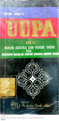 UUPA dan Hukum Agraria dan Hukum Tanah dan Beberapa Masalah Hukum Agraria, Hukum Tanah