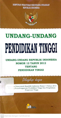 Undang-undang Pendidikan Tinggi