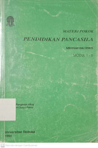 Materi Pokok: Pendidikan Pancasila