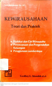 Kewirausahaan : Teori dan Praktek