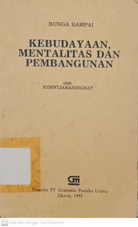 Kebudayaan Mentalitas dan Pembangunan