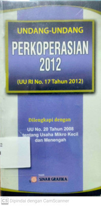 Undang-Undang Perkoperasian 2012