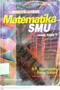 Buku Pelajaran Matematika SMU untuk Kelas 1