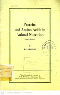 Proteins and Amino Acids in Animal Nutrition