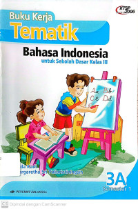 Buku Kerja Tematik: Bahasa Indonesia untuk SD kelas 3