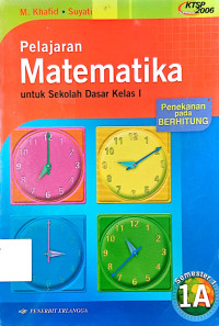 Pelajaran Matematika: untuk SD kelas 1 (semester 1 1A)