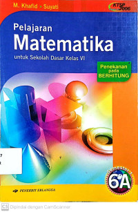 Pelajaran Matematika : untuk SD Kelas 6 (Semester 1 6A)