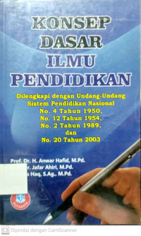 Konsep Dasar Ilmu Pendidikan