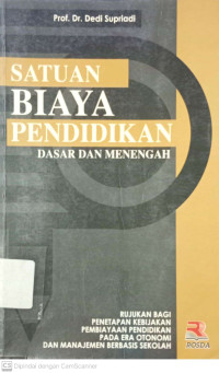 Satuan Biaya Pendidikan: Dasar dan Menengah