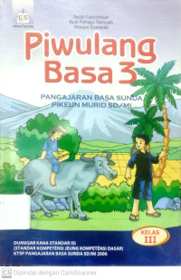 Piwulang Basa 3 : Pangajaran Basa Sunda Pikeun Murid SD/MI