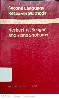 Second Language Research Methods