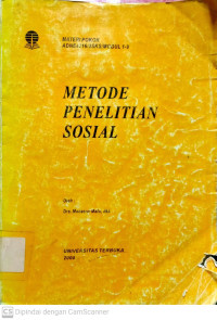 Metode Penelitian Sosial