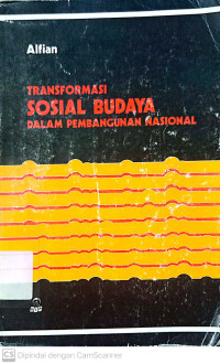 Transformasi Sosial Budaya Dalam Pembangunan Nasional