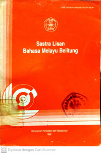 Sastra Lisan Bahasa Melayu Belitung