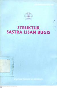 Struktur Sastra Lisan Bugis