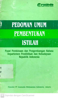 Pedoman Umum Pembentukan Istilah