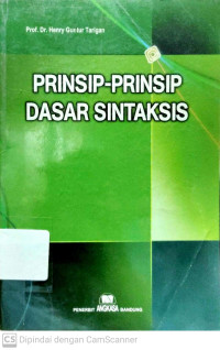 Prinsip-Prinsip Dasar Sintaksis