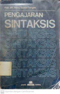 Pengajran Sintaksis