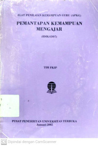 Pemantapan Kemampuan Mengajar