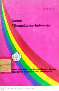 Kamus Minangkabau - Indonesia