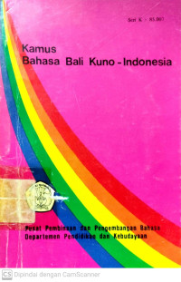 Kamus Bahasa Bali Kuno - Indonesia