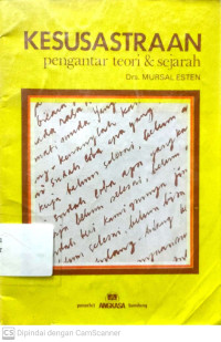 Kesusastraan : Pengantar Teori Dan Sejarah