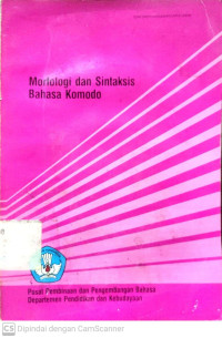 Morfologi dan Sintaksis Bahasa Komodo