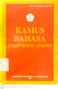 Kamus Bahasa Indonesia-Jambi