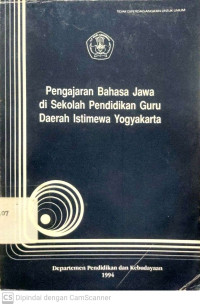 Pengajaran Bahasa Jawa di Sekolah Pendidikan Guru Daerah Istimewa Yogyakarta