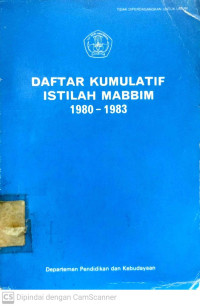 Daftar Kumulatif Istilah Mabbim 1980-1983