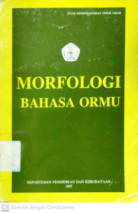 Morfologi Bahasa Ormu