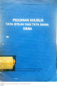 Pedoman Khusus Tata Istilah dan Tata Nama Kimia