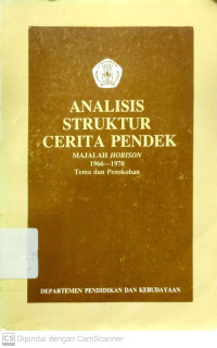 Analisis Struktur Cerita Pendek : Majalah Horison 1966-1970 Tema dan Penokohan