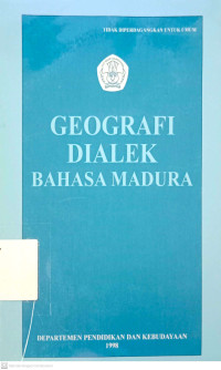 Geografi Dialek Bahasa Madura